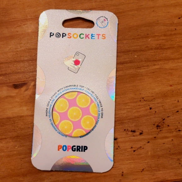New in Packaging  PopSockets Pink Lemonade Slices Pop Grip & Stand - Picture 1 of 4
